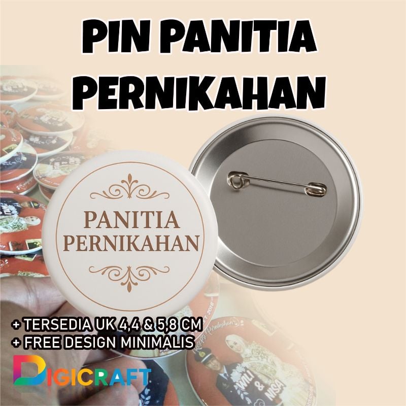 Pin panitia pernikahan