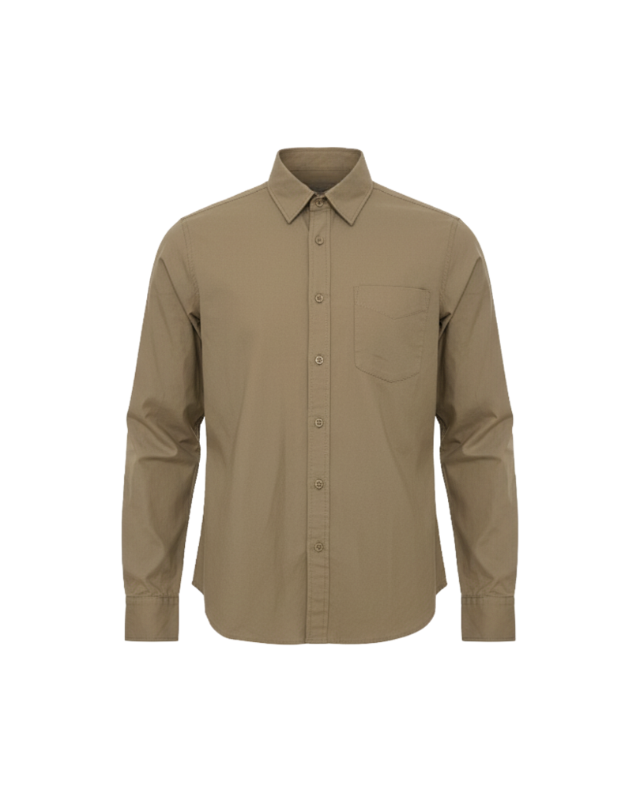 Cole - Solid Paper Touch Finished Kemeja Pria