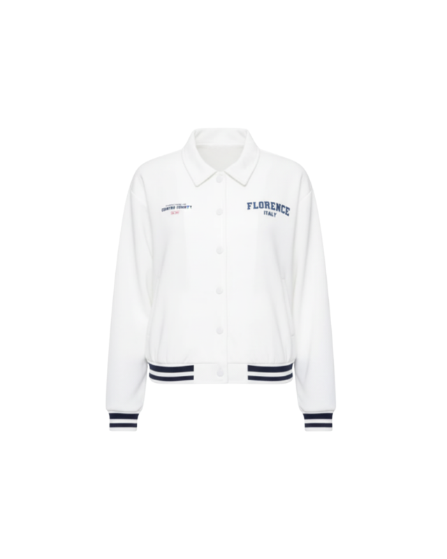 Nevada - Varsity With Collar Jaket Wanita