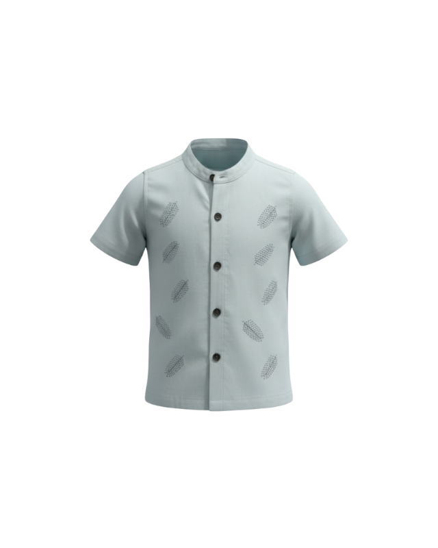 Pito Dito Boy - Little Scholar Mandarin Shirt