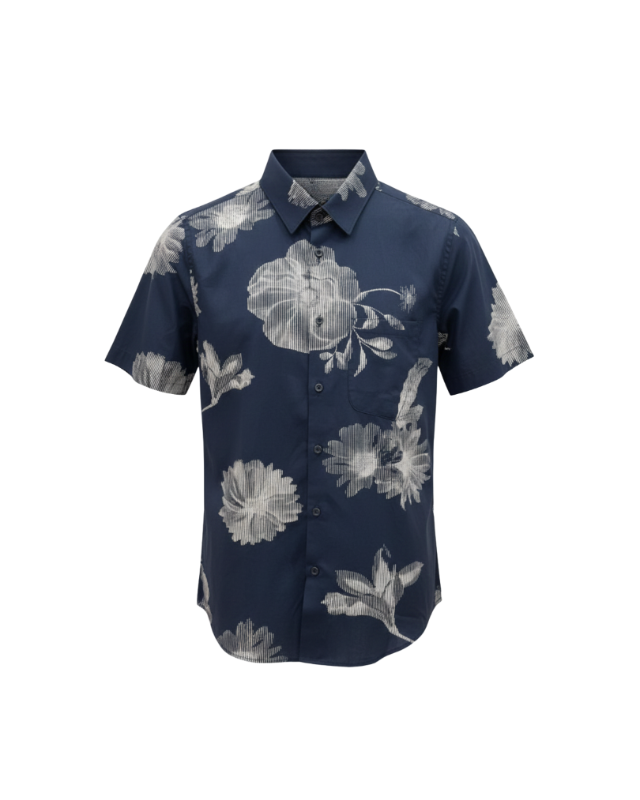 MOC - Monochrome Linework Floral Shirt