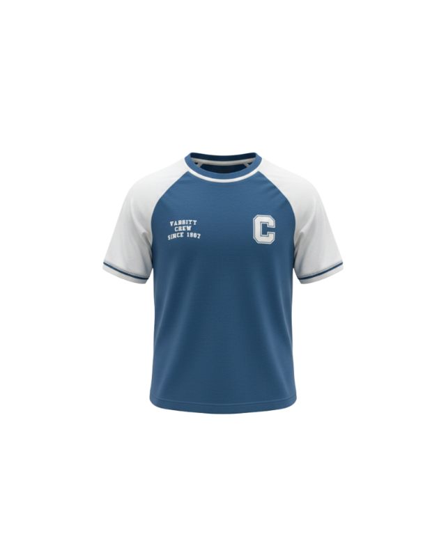 COOL BOY - Varsity Retro Crew T-Shirt