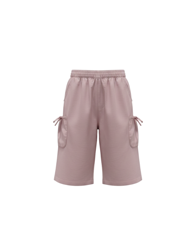 QNA GIRL - Mauve Soft-Comfort Utility Shorts