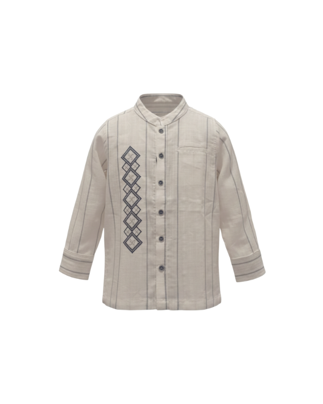 Pito Dito Boy - Beige Artisan Embroidered Kurta