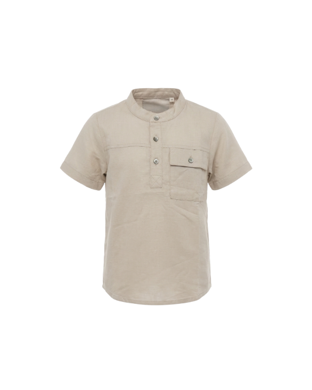 QNA BOY - Sahara Mandarin Collar Shirt