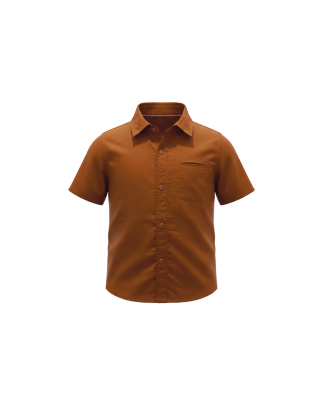 Osella Kids - Terracotta Smart-Casual Shirt