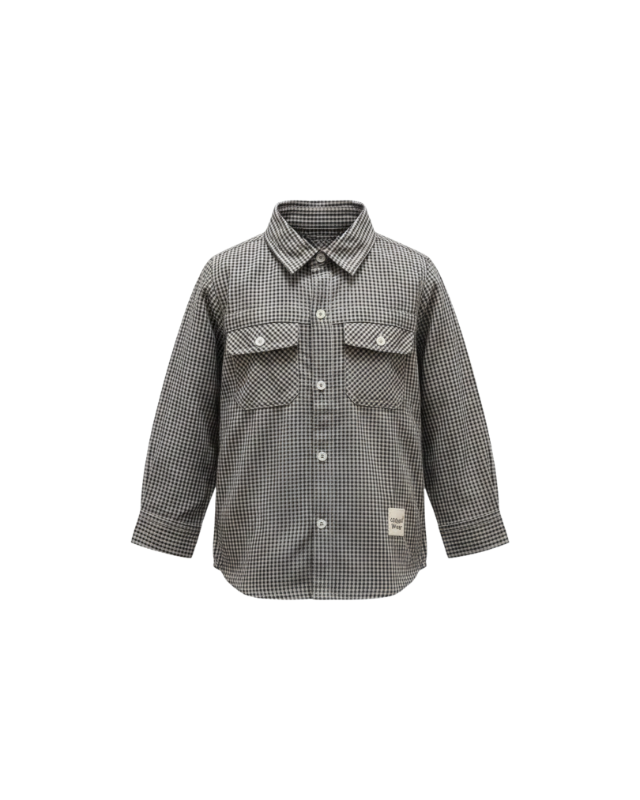 QNA BOY - Midnight Gingham Heritage Shirt