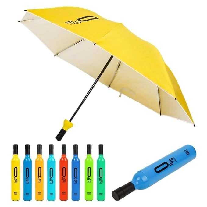 Zuha Mini  Bottle Umbrella Portable Folding UV Proof Compact Lightweight Travel Umbrellas for Women Men Kids