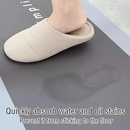 Zuha Kitchen Mats, Waterproof Memory Foam Kitchen Rugs, Standing Desk Mat Floor Mats, Comfort Runner Rug Carpets for Kitchen Floor, Sink (Standerd)