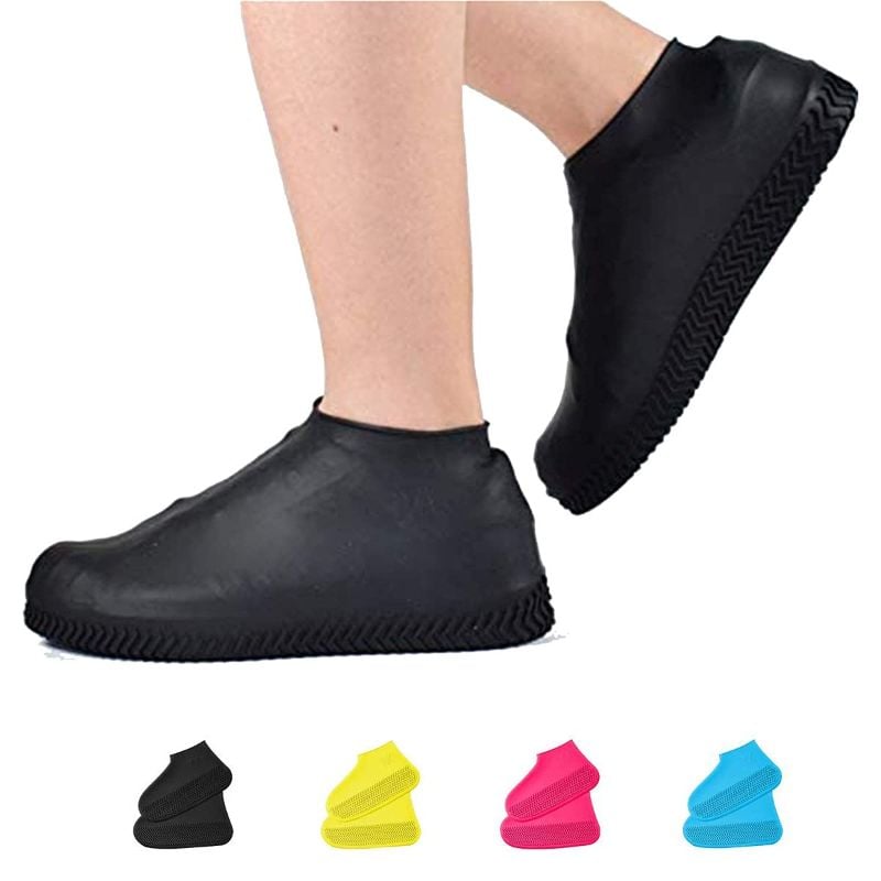 Zuha Reusable Waterproof Silicone Shoe Covers – Non-Slip Rain & Mud Protector for Men, Women & Kids | Ideal for Outdoor, Kitchen, and Indoor Use