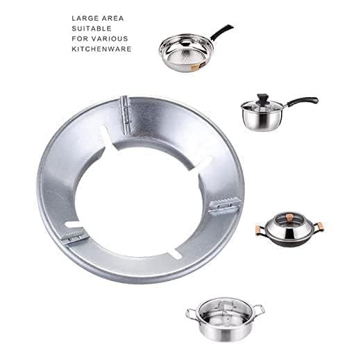 Zuha Premium Gas Saver Stand Round Burner Cover & Flame Protector – Windproof Gas Stove Cover for Flame, Gas Saver for Stove Ensuring Safe and Efficient Cooking