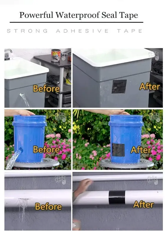 Zuha Flex Tape for Seal Leakage Tape for Water Leakage Super Strong Waterproof Tape Adhesive Tape for Water Tank Sink Sealant for Gaps