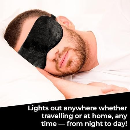 Zuha Eye Mask for Sleeping with Adjustable Strap Super Soft Sleeping Mask Blind Fold for Comfortable Sleep Travelling Sleep Mask Pad for men and women z