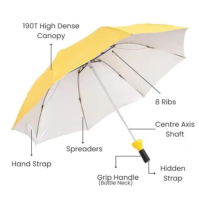 Zuha Mini  Bottle Umbrella Portable Folding UV Proof Compact Lightweight Travel Umbrellas for Women Men Kids