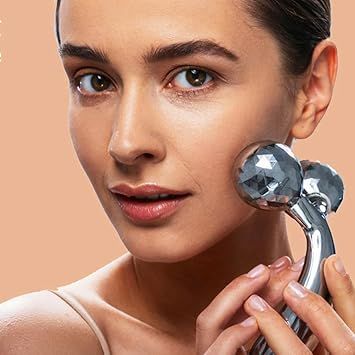Zuha 3D Manual Solar Powered Face & Body Massager Roller – Skin Lifting, Wrinkle Remover, Facial Massage Tool for Relaxation, Tightening & Firming – Anti-Aging Beauty Tool for Women & Men