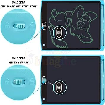 Zuha Imagine LCD Writing Tablet for Kids – 8.5 Inch Digital Slate Pad for Drawing & Writing | Rewritable LCD Board for Kids Age 3-10 Years | Smart Writing Tab for Boys & Girls