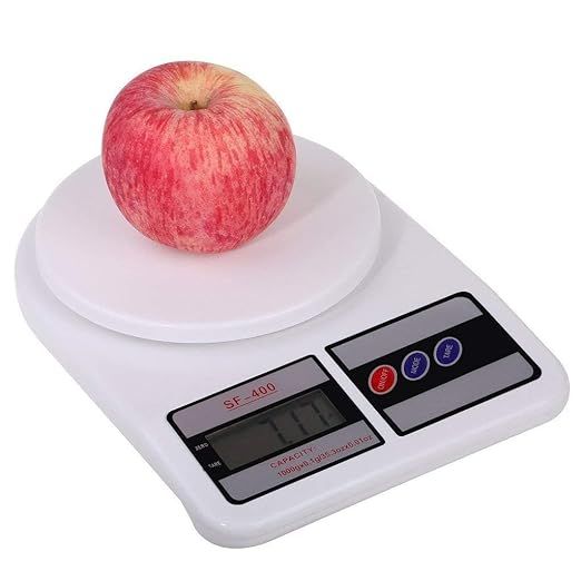 Zuha 10Kg Kitchen Weight Machine 6 Months Manufacturer Warranty, Digital Scale with LCD Display, Scale for Home Baking, Cooking & Balance Diet. Machine with capacity 10Kg