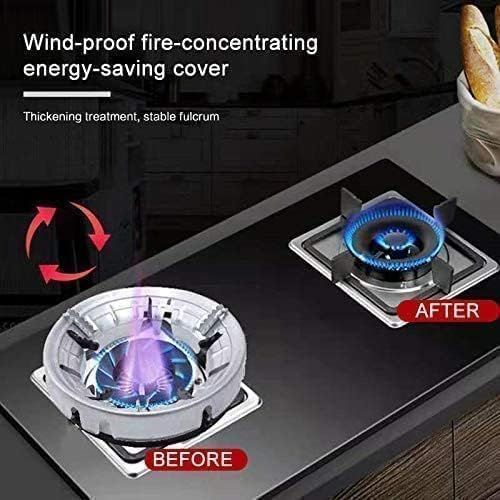 Zuha Premium Gas Saver Stand Round Burner Cover & Flame Protector – Windproof Gas Stove Cover for Flame, Gas Saver for Stove Ensuring Safe and Efficient Cooking