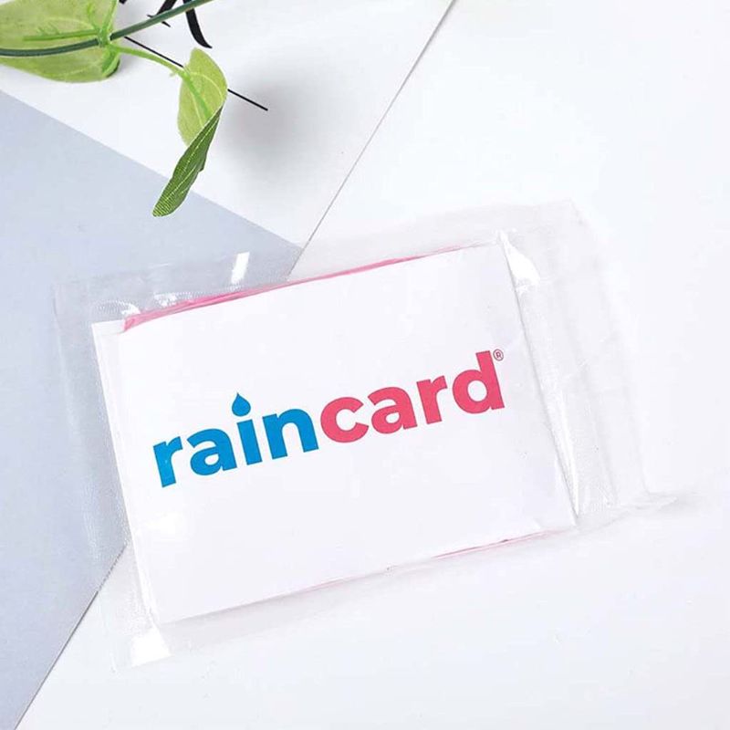 Zuha Unisex Disposable Rain Card for Emergency Use | Waterproof Rain with Smallest Pocket Size| Easy to Carry & Use and Reusable | 2 to 3 time wear Thin Plastic