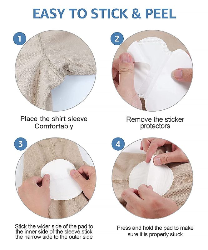 Zuha Underarm Sweat Pad for Men & Women For Sweat Stains & Foul Odour Breathable Material for Quick Absorption Self-Adhesive