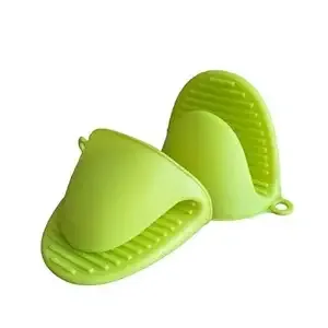 Zuha Silicone Pinch Grip Mini Oven Mitts (Set of 2) – Heat Resistant Silicone Pot Holders & Cooking Grip Mittens – Multicolor Kitchen Gripper Gloves