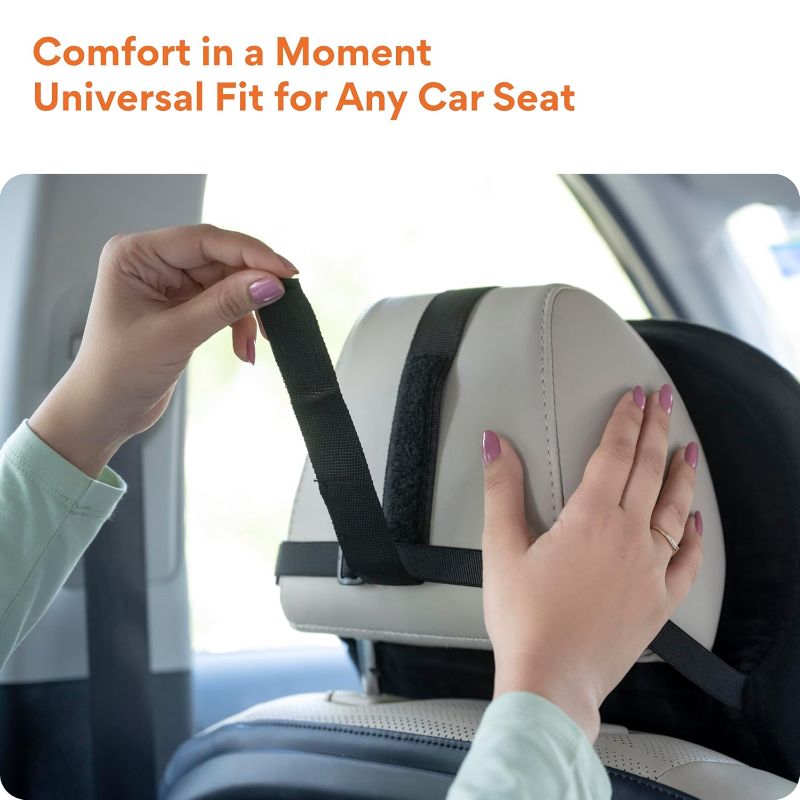 Zuha Car Neck Rest Pillow Memory Foam Neck Pillow for Car, Car Seat Head Rest Cushion for Neck & Cervical Support - Relieves Neck Pain