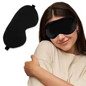 Zuha Eye Mask for Sleeping with Adjustable Strap Super Soft Sleeping Mask Blind Fold for Comfortable Sleep Travelling Sleep Mask Pad for men and women z