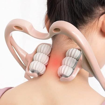 Zuha Acupressure 6 Ball Roller Neck Massagers Roller Physio Body Massagers for Cervical Neck Shoulder Arms, Leg Calf Thigh & Back Waist Pain Relief, Multicolour