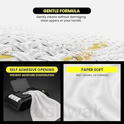 Zuha Shoe Wipes (80 Wipes) Sneaker Wipes Instant Sneaker Cleaner Shoe Cleaning Wipes Sneaker Wipes for Shoes Quick Remove Dirt Stain Shoe Cleaner Wipes Shoe Wipes for Sneakers Cleaning Kit