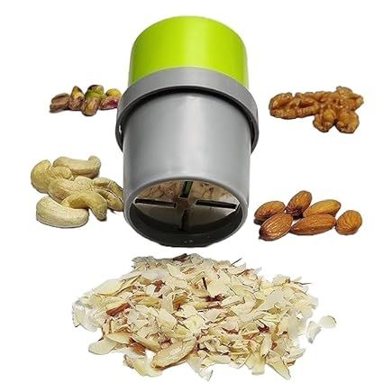 Zuha Dry Fruit and Nut Cutter Slicer Fine Cup Badam, Kaju, Walnut, Pista Chopper Hand-Operated Nut Cutter Machine for Kitchen Gadgets & Home Use