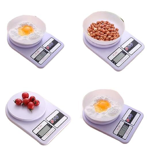 Zuha 10Kg Kitchen Weight Machine 6 Months Manufacturer Warranty, Digital Scale with LCD Display, Scale for Home Baking, Cooking & Balance Diet. Machine with capacity 10Kg