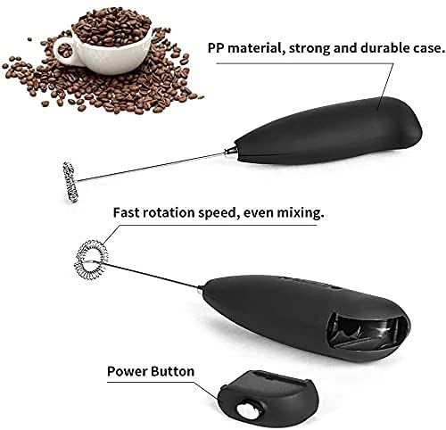 Zuha Rechargeable Milk Frother & Coffee Whisker with Dual Spring Tech |Coffee Frother Electric Blender Mixer |Hand Blender |Coffee Maker and Beater Electric