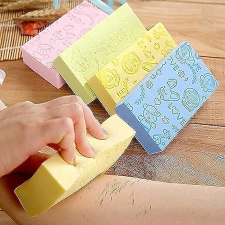 Zuha Super Soft Bath Sponge Scrubber for Kids & Babies - Gentle Cleaning, Exfoliating, and Dead Skin Removal- Perfect for Men and Women (Surprise Colors)