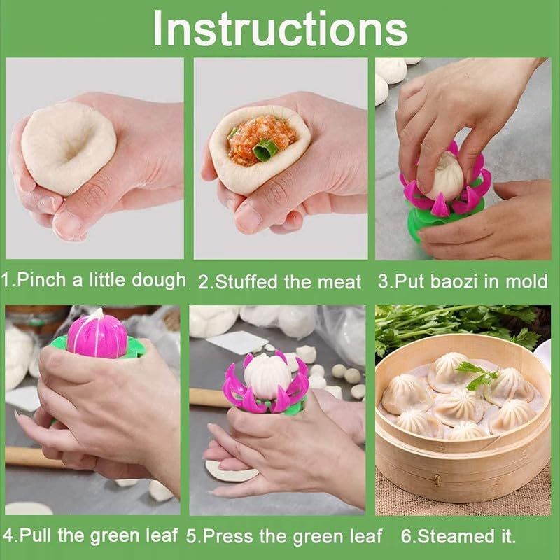 Zuha Momos Dumpling Maker Mould Shape Plastic Dough Press Home Momo Maker Machine (Multicolor_Pack of 1)