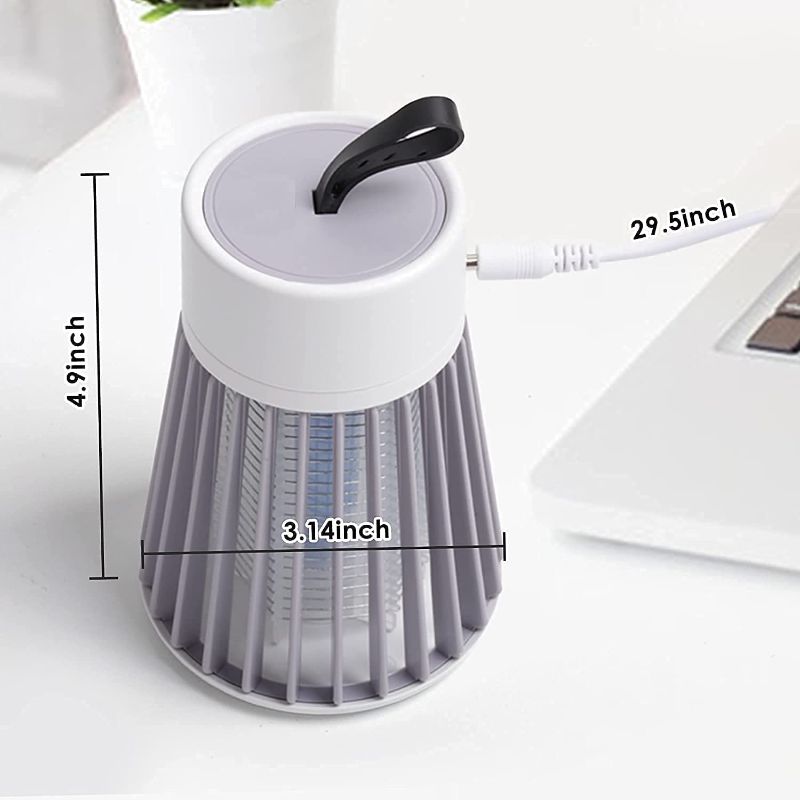 Zuha Mosquito Lamp Eco-Friendly LED Mosquito Killer Machine – USB-Powered Indoor Bug Zapper for Home – Chemical-Free Insect Trap Safe for Kids & Pets – Easy to Clean (MASHROOM Mosquito LAMP)