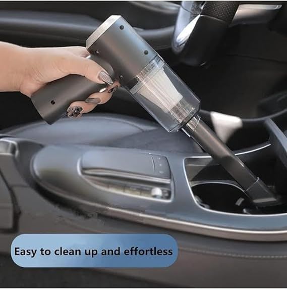 Zuha 3 in 1 Portable Car Vacuum Cleaner with Blower | USB Rechargeable Wireless Handheld Car Vacuum Cleaner Traveling, Camping Reusable,Portable,Rechargeable