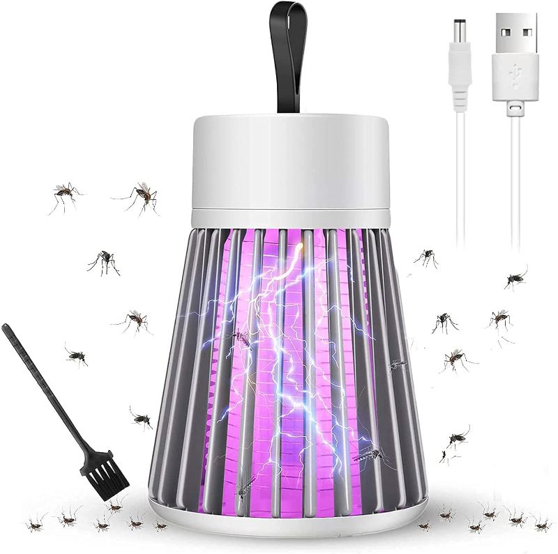 Zuha Mosquito Lamp Eco-Friendly LED Mosquito Killer Machine – USB-Powered Indoor Bug Zapper for Home – Chemical-Free Insect Trap Safe for Kids & Pets – Easy to Clean (MASHROOM Mosquito LAMP)