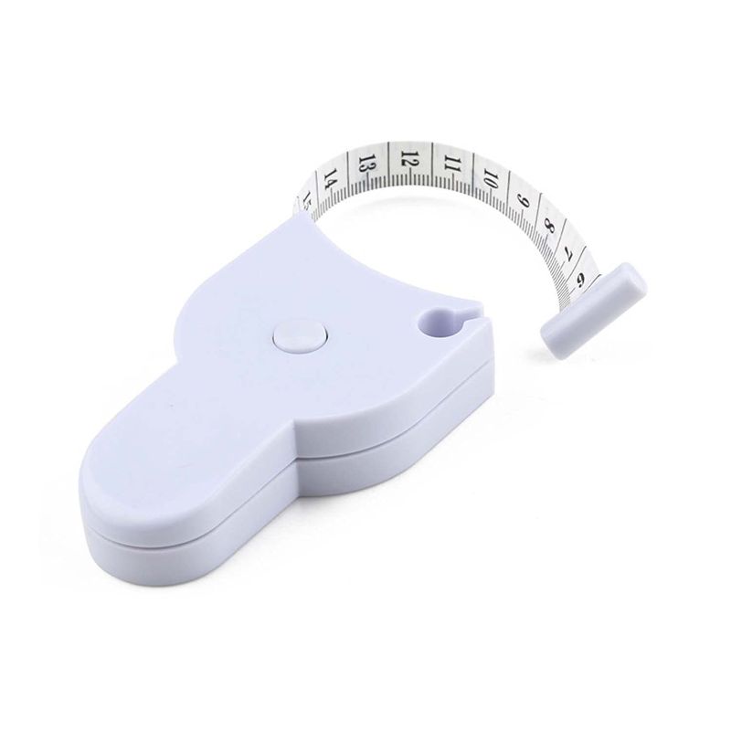 Zuha Body Measuring Tape with Lock Pin and Retractable Push Button 150 CM Measurement Tape Measure for Body for Fat Measurement and Weight Loss Sewing Tape Tailor Tape