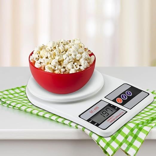 Zuha 10Kg Kitchen Weight Machine 6 Months Manufacturer Warranty, Digital Scale with LCD Display, Scale for Home Baking, Cooking & Balance Diet. Machine with capacity 10Kg
