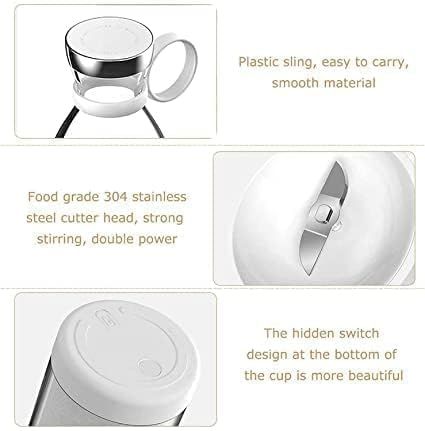 Zuha Mini Portable USB Juicer Bottle | Electric Blender for Juices, Smoothie, Protein Shakes | Perfect for Travel Gym Office | Self Mixing Grinder, USB Rechargeable
