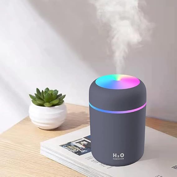 Zuha Humidifiers With Colorful Light For Room, Bedroom, Office, Car, 300 ML
