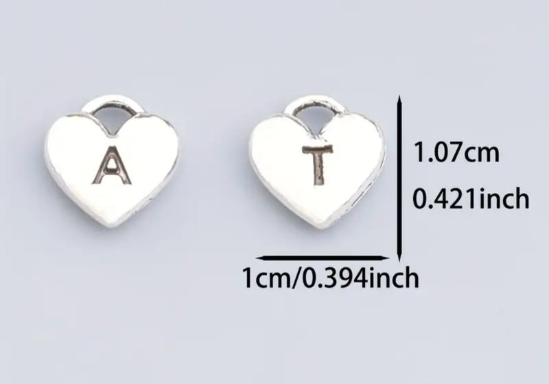 tinny heart with letter