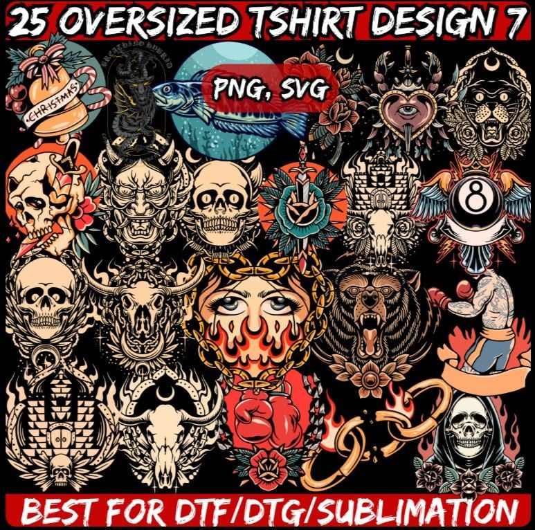 25 Oversized Streetwear T-Shirt Design 7