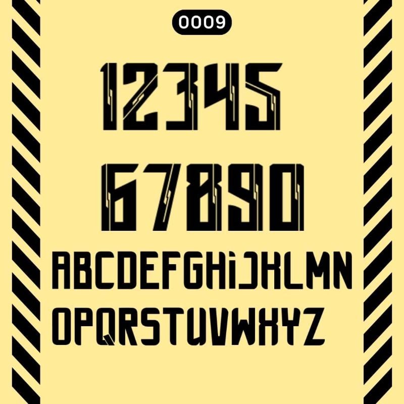 Football Font 0009