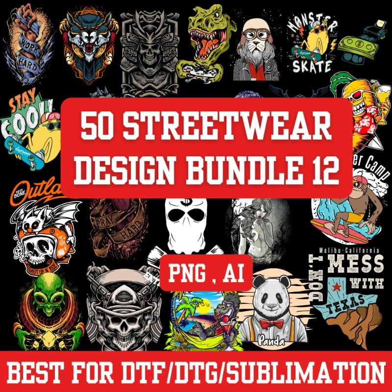 50 Latest Streetwear Design Bundle 12