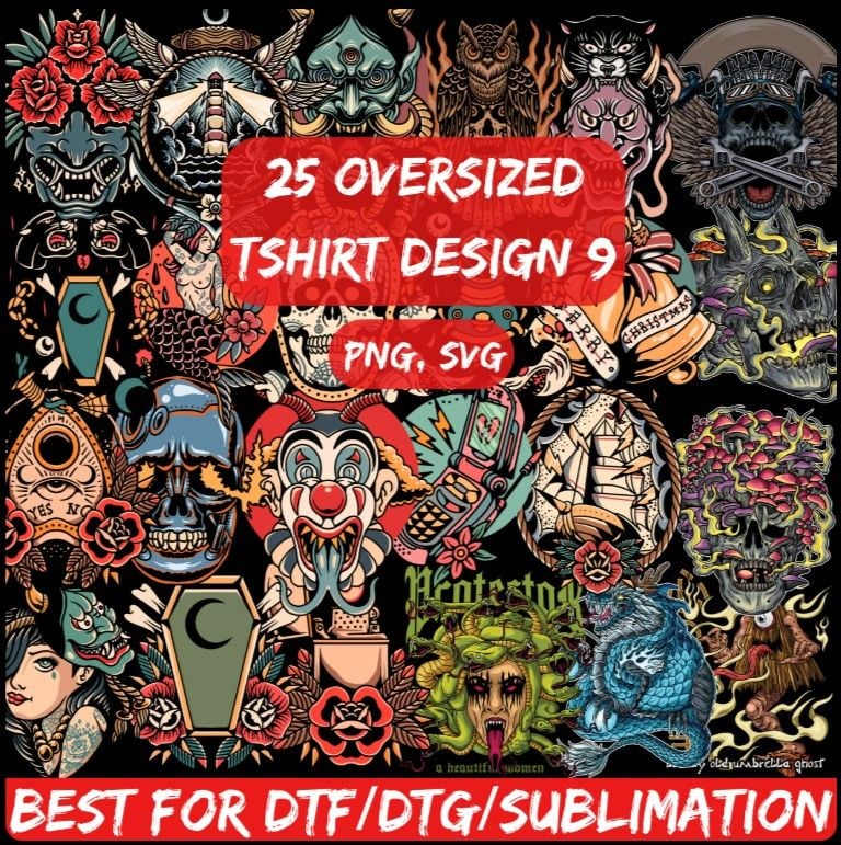 25 Oversized Streetwear T-Shirt Design 9