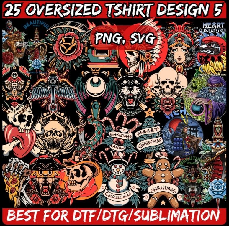 25 Oversized Streetwear T-Shirt Design 5