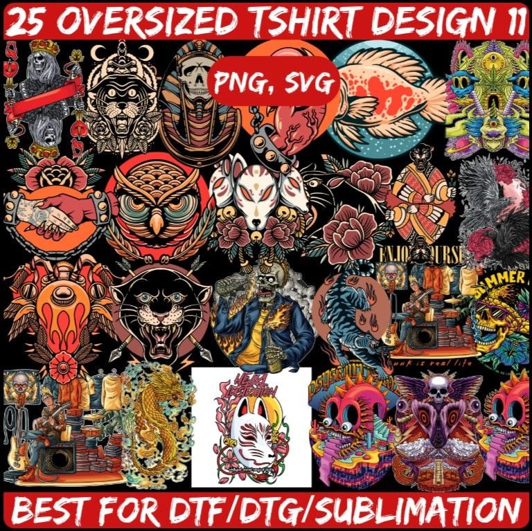 25 Oversized Streetwear T-Shirt Design 11