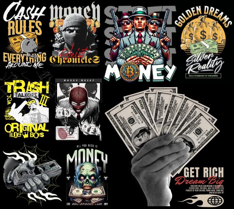 Money Tshirt Design Collections