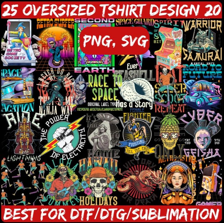 25 Oversized Streetwear T-Shirt Design 20